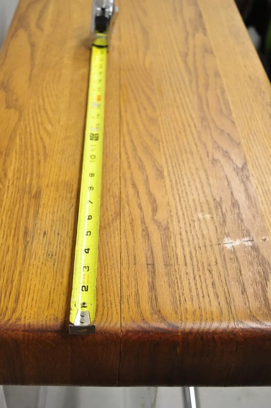 Vintage Mid Century Modern Lucite and Oak Wood Butcher Block Liquor Bar Table gallery