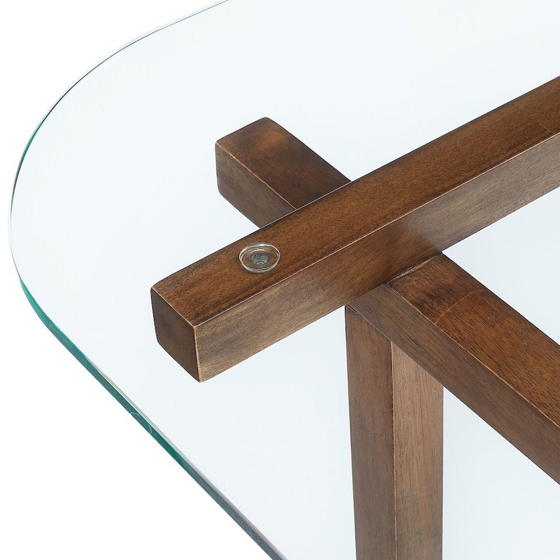 Isby 35 Inch Tempered Glass Coffee Table gallery
