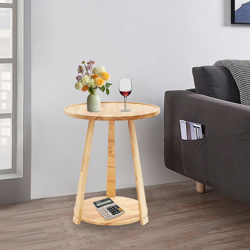 Small Round Side Table, Side Table for Small Spaces, Modern Couch End Table gallery