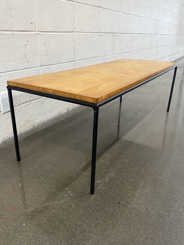 Paul McCobb Planner Group Birch and Iron Coffee Table or Bench, MCM gallery