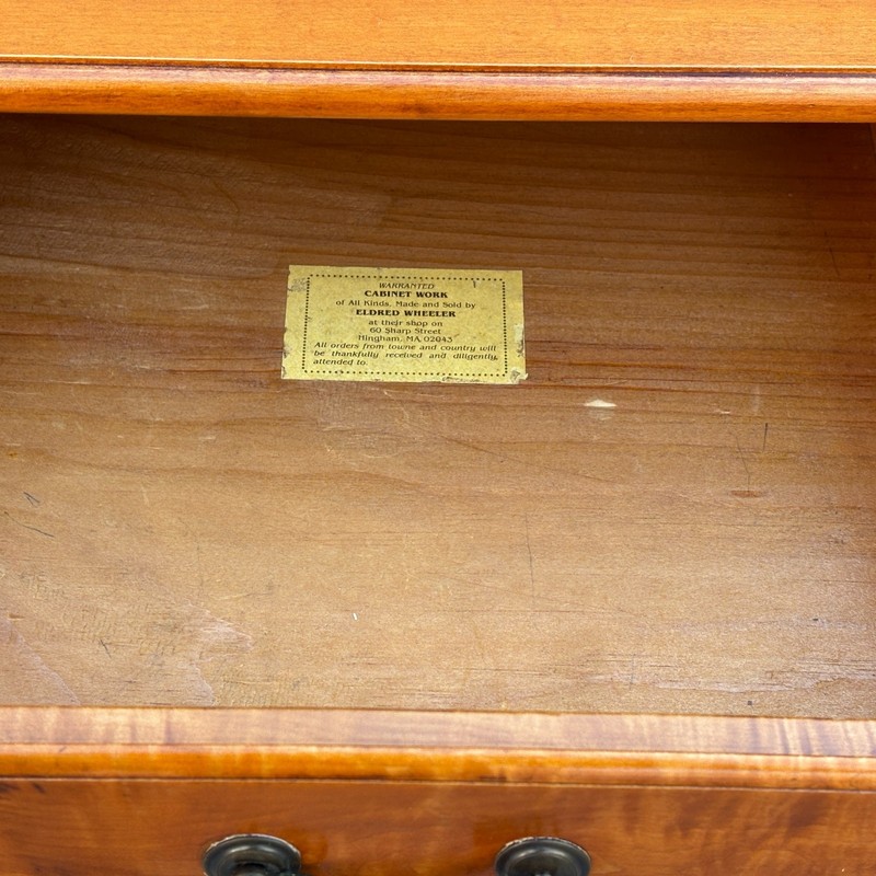 Eldred Wheeler Tiger Maple 2 Drawer Desk / Table gallery