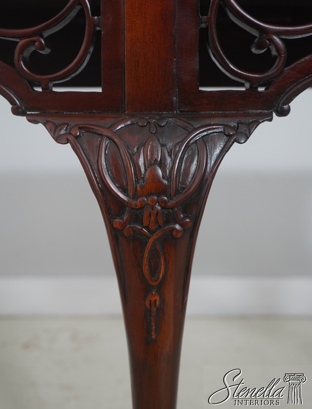 L71982: WELLINGTON HALL Chippendale Mahogany Clawfoot Console Table gallery