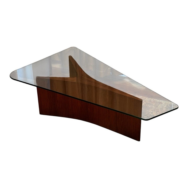 Vladimir Kagan Upsilon Cocktail / Coffee Table, Mid Century Modern Vintage