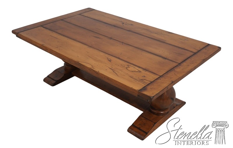 63501EC: Primitive Style Distressed Finish Coffee Table