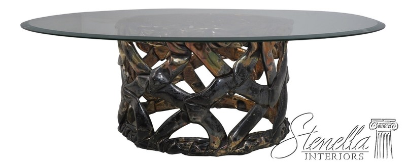 F68720: Mid Century Modern Brutalist Style Coffee Table