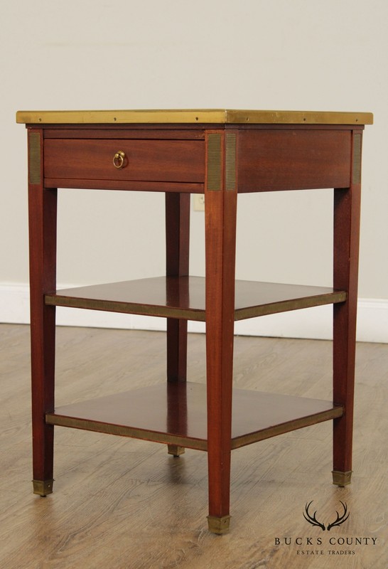 Edward Garratt Directoire Style Mahogany Marble Top Side Table gallery