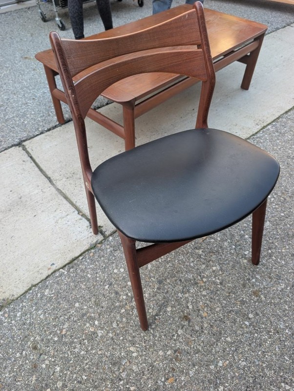 Vintage Teak Mid Century Modern Drop Leaf Table Danish gallery