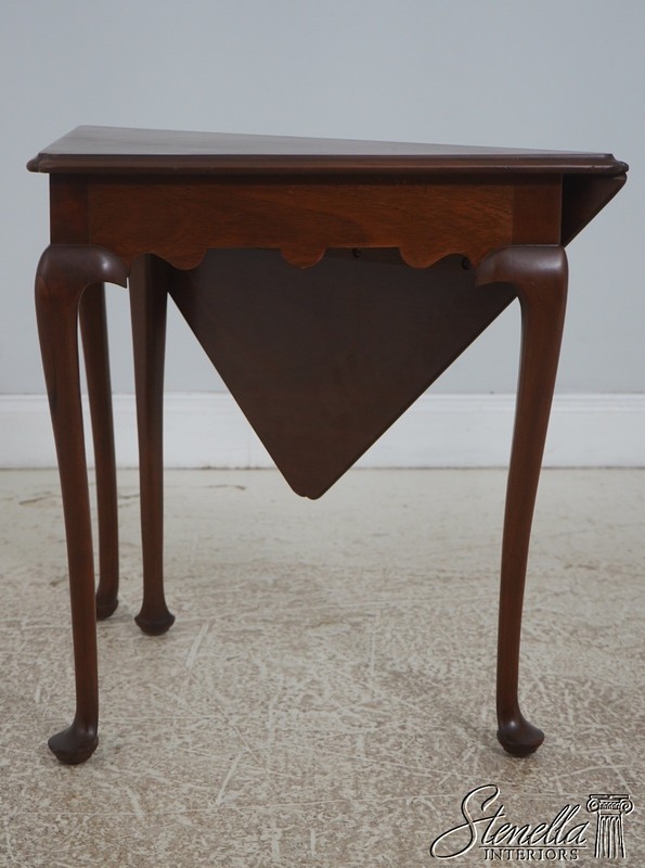 72812: BIGGS Mahogany Gate Leg Corner Table gallery