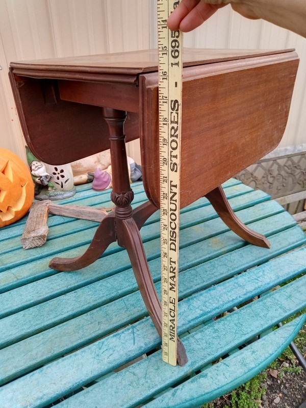 Antique Childs Mahogany Drop Leaf Table 1930 Fine Arts Furniture Grand Rapids MI gallery