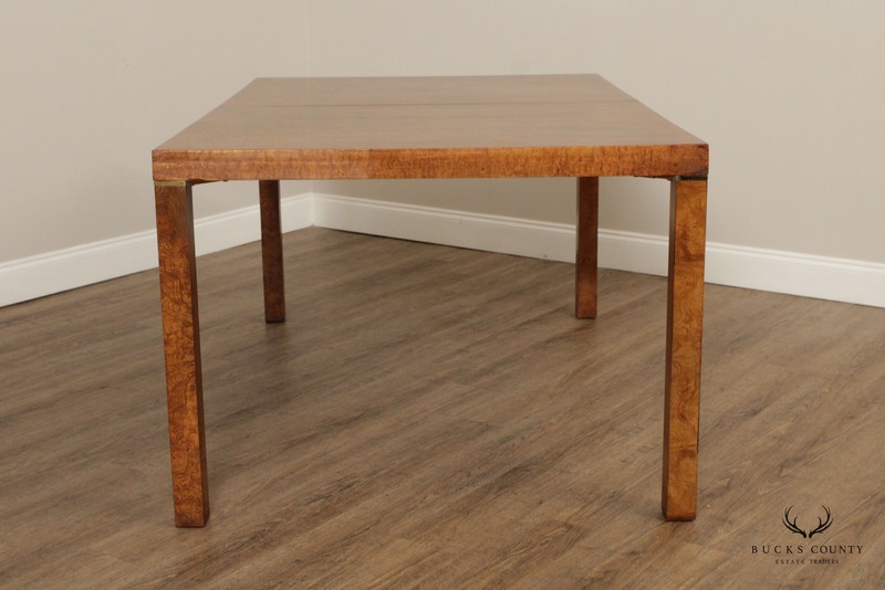 Lane Mid Century Modern Burlwood Expandable Dining Table gallery