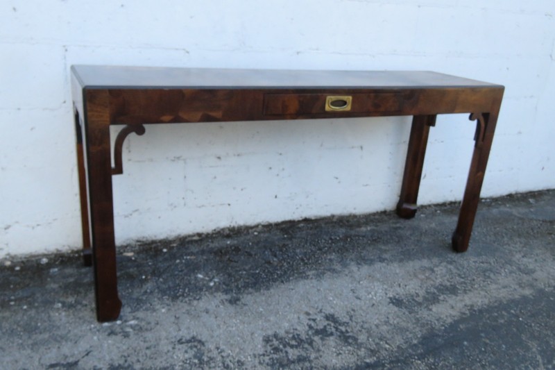 Hekman Hollywood Regency Inlay Long Narrow Library Console Table 6189 gallery