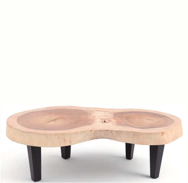 Double Ring Living Edge Coffee Table