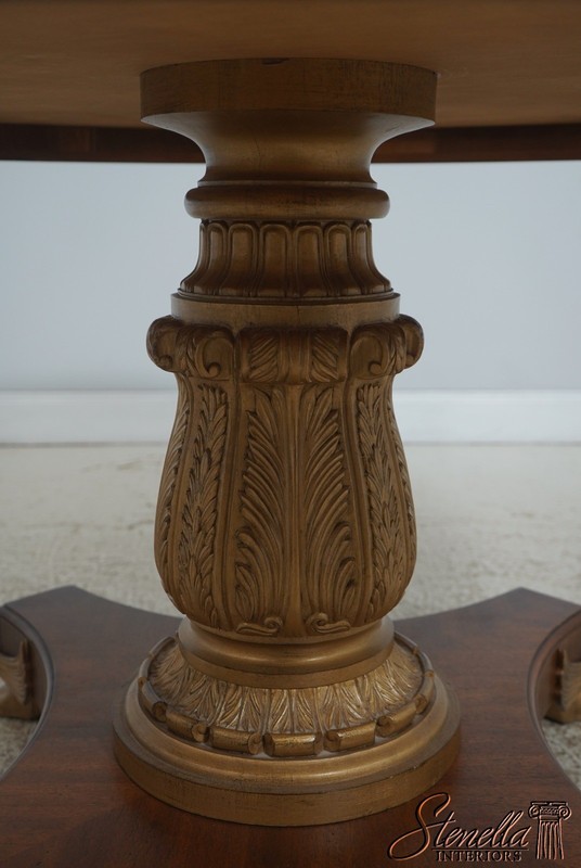 72346: DREXEL HERITAGE Round Regency Style Marble Top Table gallery