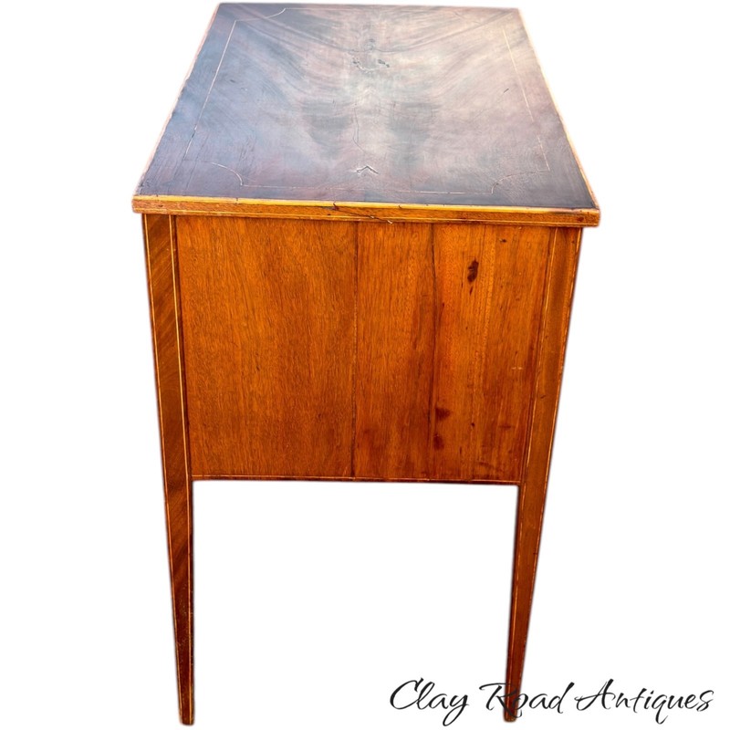 Antique Hepplewhite server dressing table stand mahogany line inlaid 1800s fine gallery