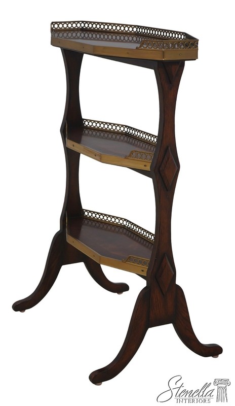 L72178: THEODORE ALEXANDER Mahogany 3-Tier Butler’s Side Table