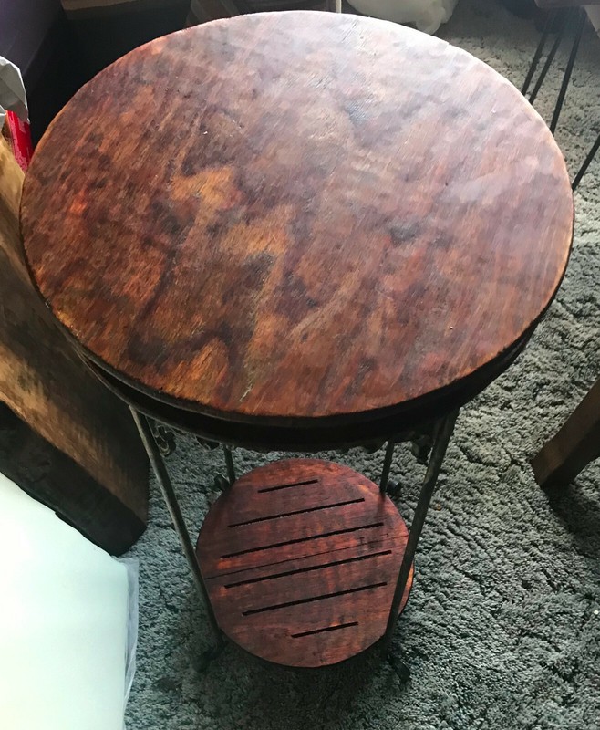 Wood & Iron Plant Stand (PS40)