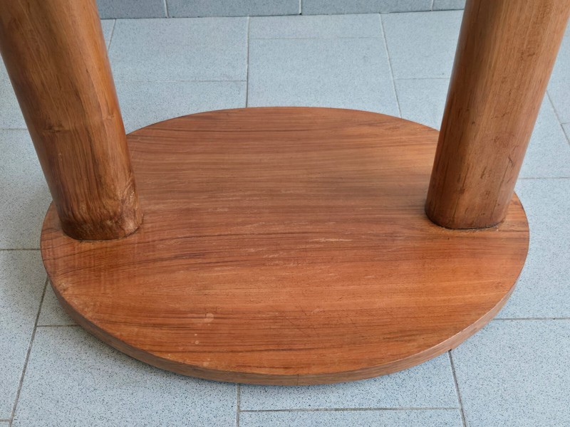 Side Table Pedestal Table Vintage 1940 1950 Beech 40S 50S Retro Rockabilly Zazou gallery