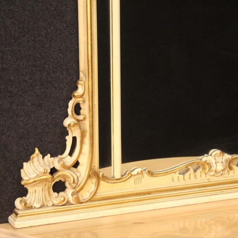 Great console with mirror lacquered furniture antique style Louis XV 900 gallery