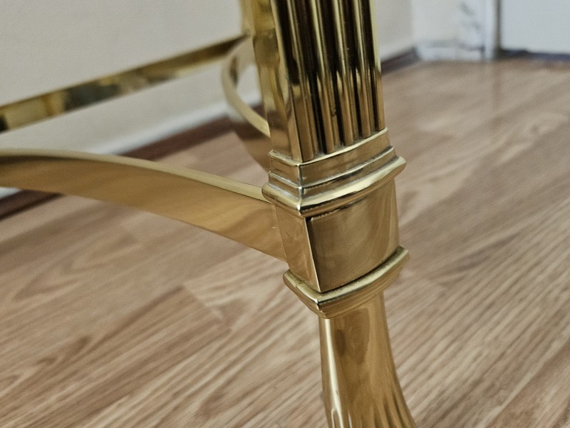 🔥 Tommaso Barbi Postmodern Italian Brass Coffee/Lamp Table Lamp Not Included gallery