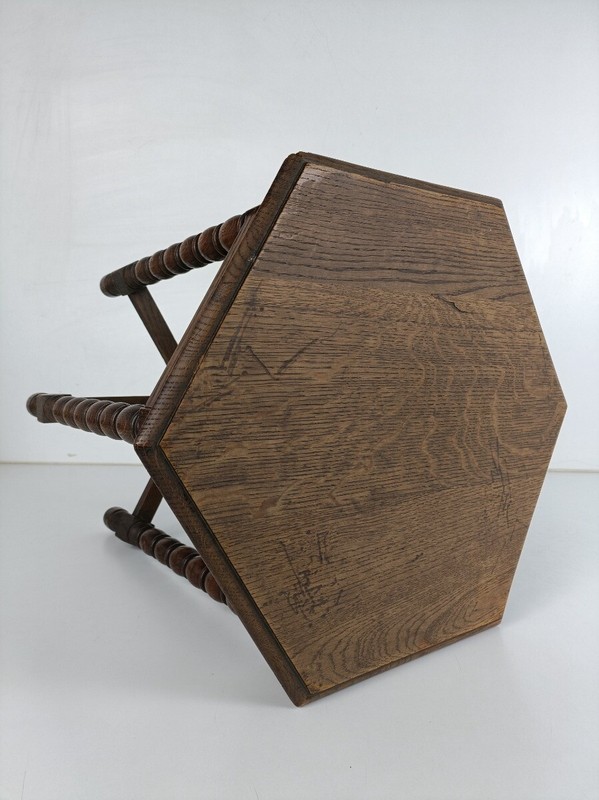 Antique Coffee Side Occasional Table Bobbin Legs Barn Farmhouse style gorgeous gallery