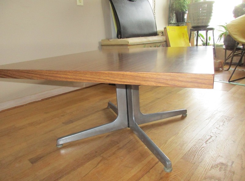 MCM Coffee Table Laminate, Aluminum Star Base Style HERMAN MILLER GEORGE NELSON gallery