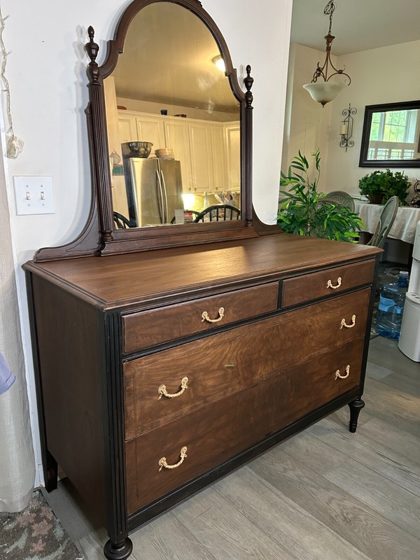 Antique Solid wood dresser with mirror gallery