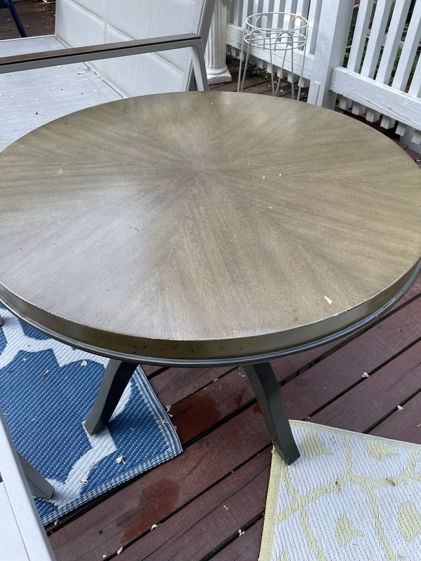 French Heritage Cocktail Table 2’ High 3’ Wide Wooden Legs Made In Indonesia gallery