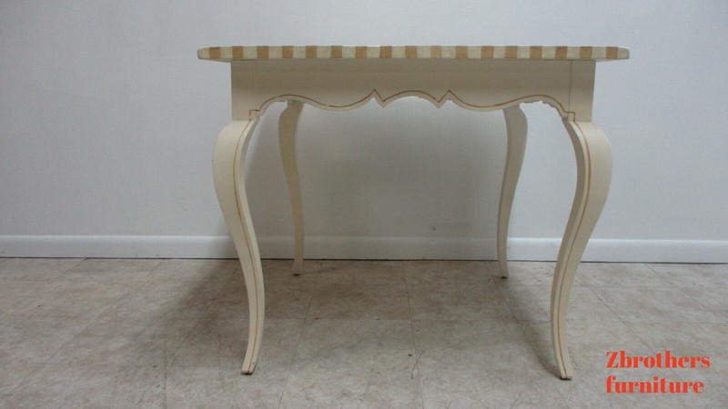 Lexington French Country Paint Decorated Dinette Card Dining Room Table gallery