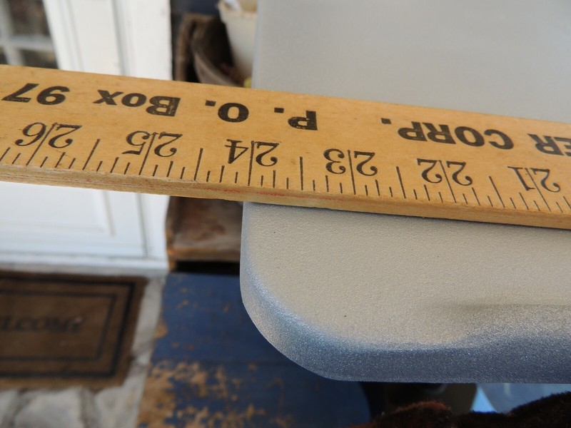 Vtg Antique Industrial End Table Butchers 1 side no Lip, Metal Iron Legs 1920s gallery