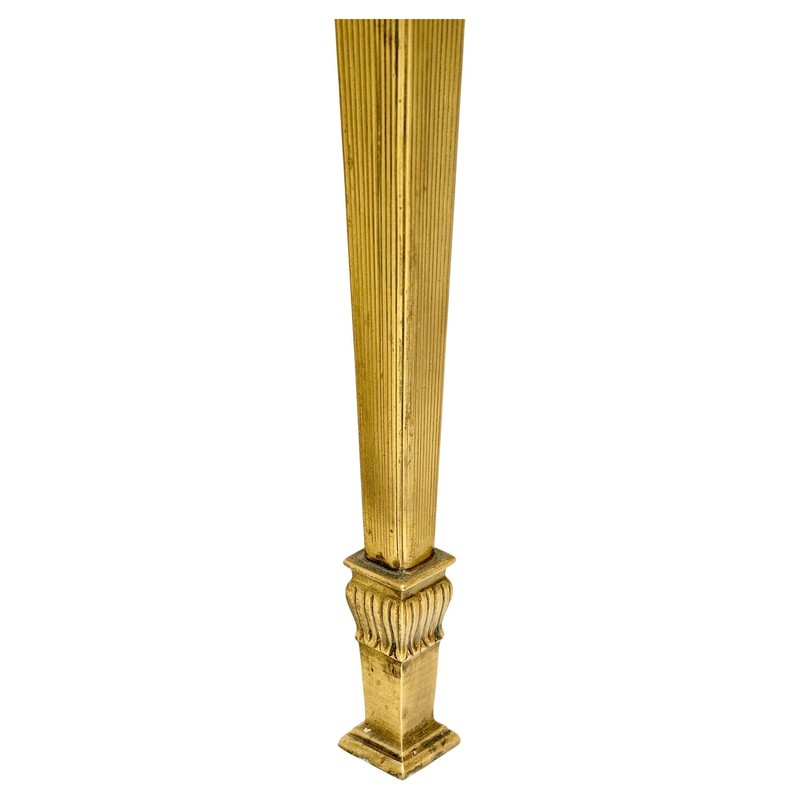Square Solid Brass or Bronze Base Travertine Top Side End Occasional Table MINT! gallery
