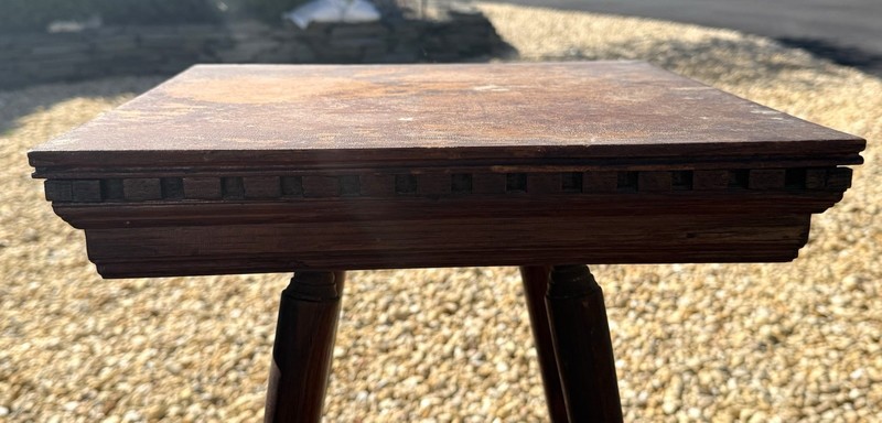Vintage Oak Wood Table Side Table Accent Table gallery