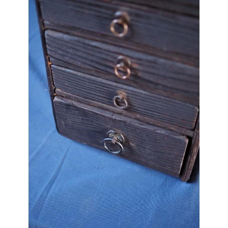 Antique Japanese Edo Period Double Drawer Koro-ten D Size 21cm (8.3in) gallery