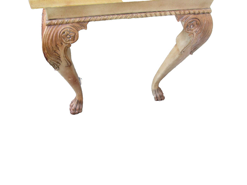 63923 Leather Top Decorator Console Hall Table Sideboard Server gallery