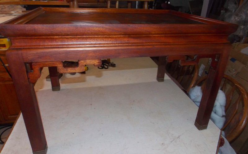 Mid Century Flame Mahogany Coffee Table by Baker (CT-100)