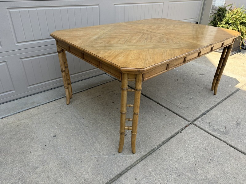 Chinoiserie Bamboo Style Dining Table by Century Furniture gallery