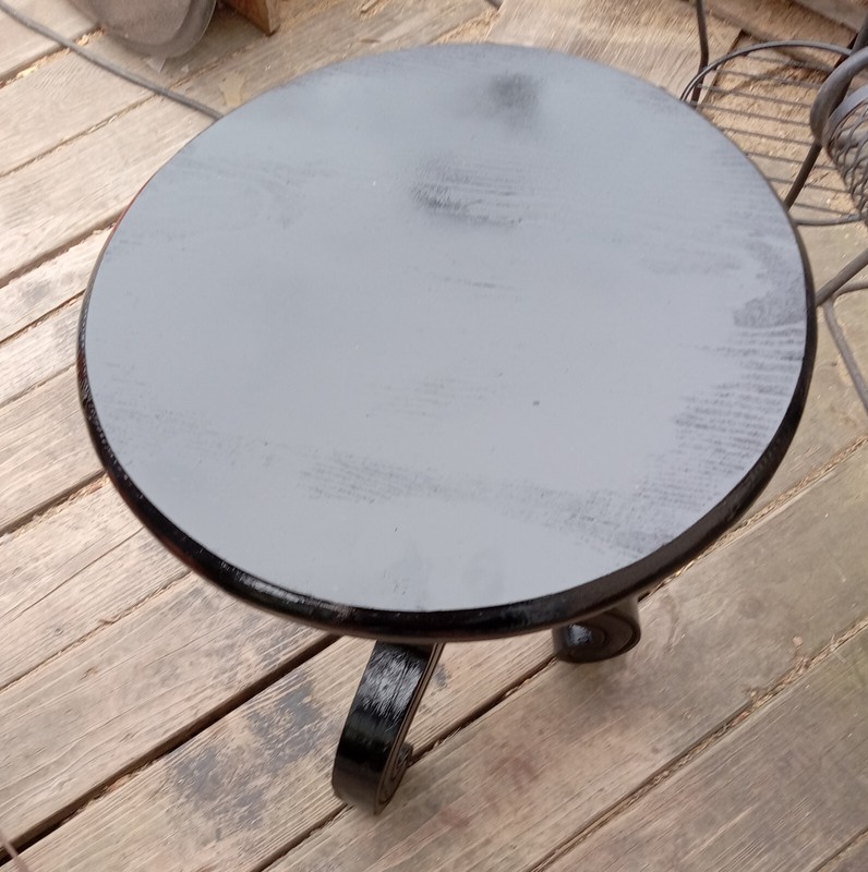 Black Distressed Pine End Table / Plant Stand (PS269) gallery