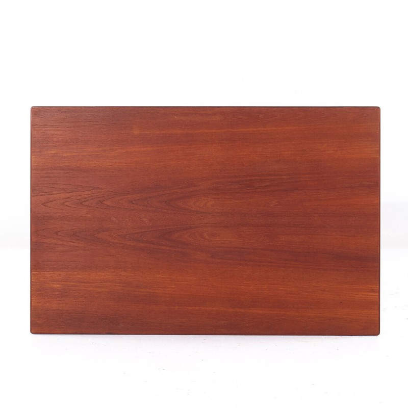 Kurt Ostervig Style Mid Century Teak Hidden Leaf Dining Table gallery
