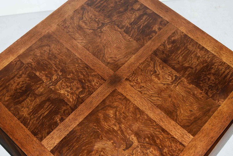 Mid Century Chinoiserie Ming Burl Wood Coffee Table gallery
