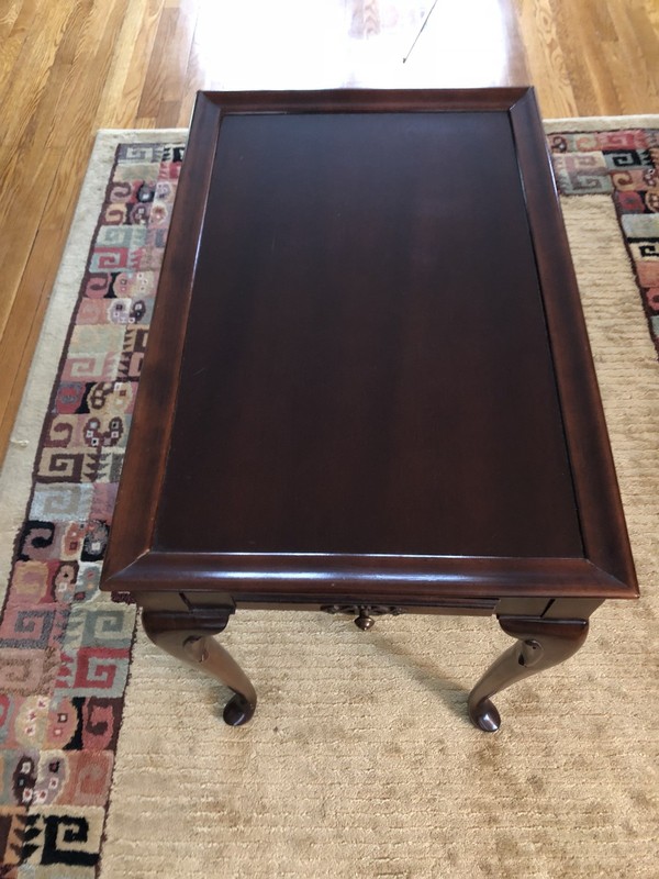 Solid Walnut Queen Anne End Tea Table