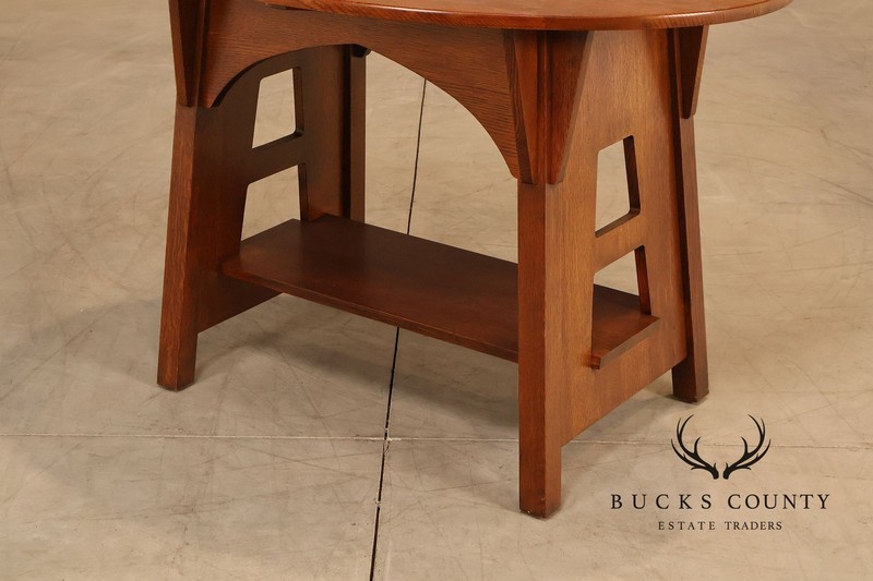 Stickley Mission Collection Oak Limbert Library Table gallery