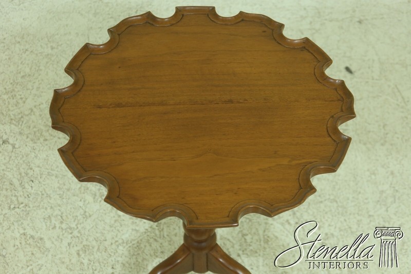 L53343EC: Walnut Bench Made Tilt Top Candle Stand Table gallery