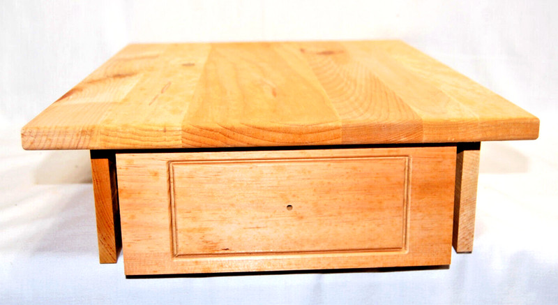 S.J. Bailey & Sons Mastercraft Unfinished Pine Wood Side Table Vintage New L2867 gallery