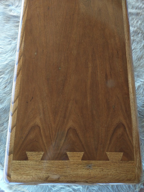 Vintage MCM Lane Acclaim Coffee Table Walnut / Ash; 1964; Andre Bus; refinished gallery