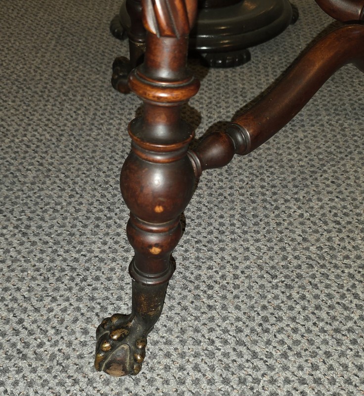 Antique Mahogany Lamp Table – Merklen - Rectangular gallery
