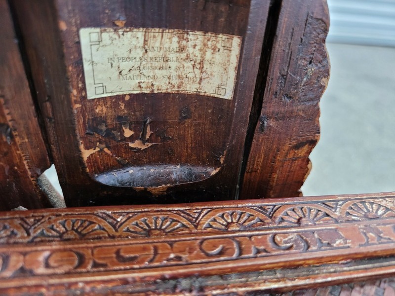 VERY LARGE MAITLAND SMITH CHINESE BASKET COFFEE TABLE gallery