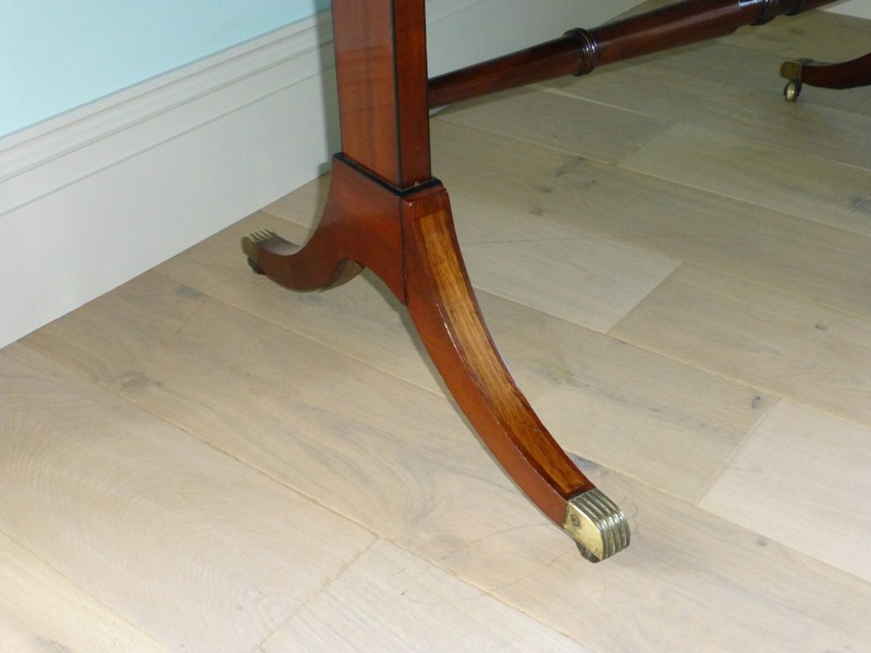 Antique Regency Georgian Mahogany Inlaid Sofa Side Hall Centre lamp Table C1815 gallery
