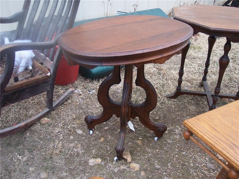 Mahogany Oval Parlor Table Center Table (PRT66)