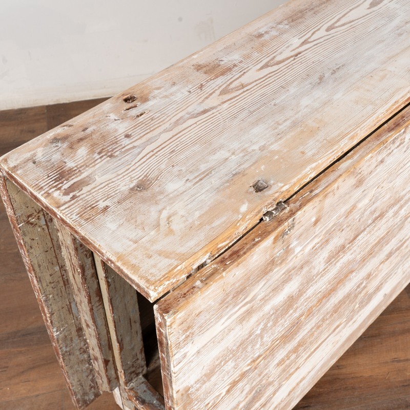 Early 19th Century White Pine Gate Leg Drop Leaf Table from Sweden gallery