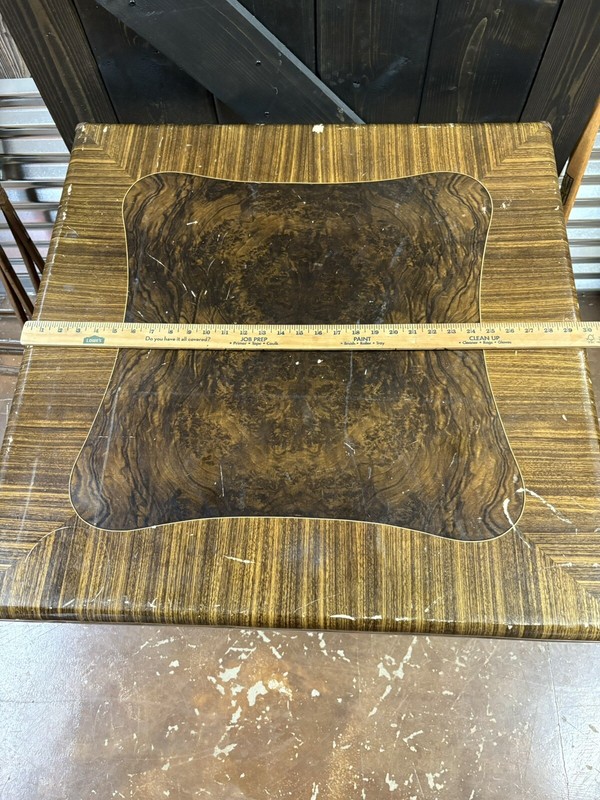 Rare Vintage 1930s Samson Folding Card Table & 4 Chairs Set Shwayder Bros #7752 gallery