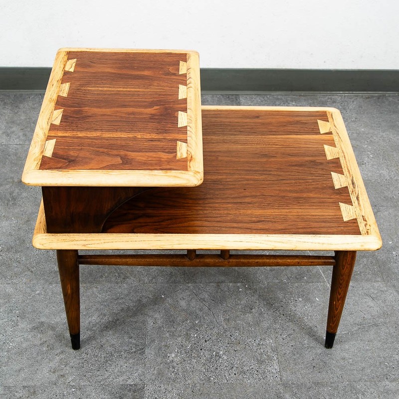 Mid Century Modern End Table Side Nightstand Lane Acclaim Restored Step Up MCM gallery
